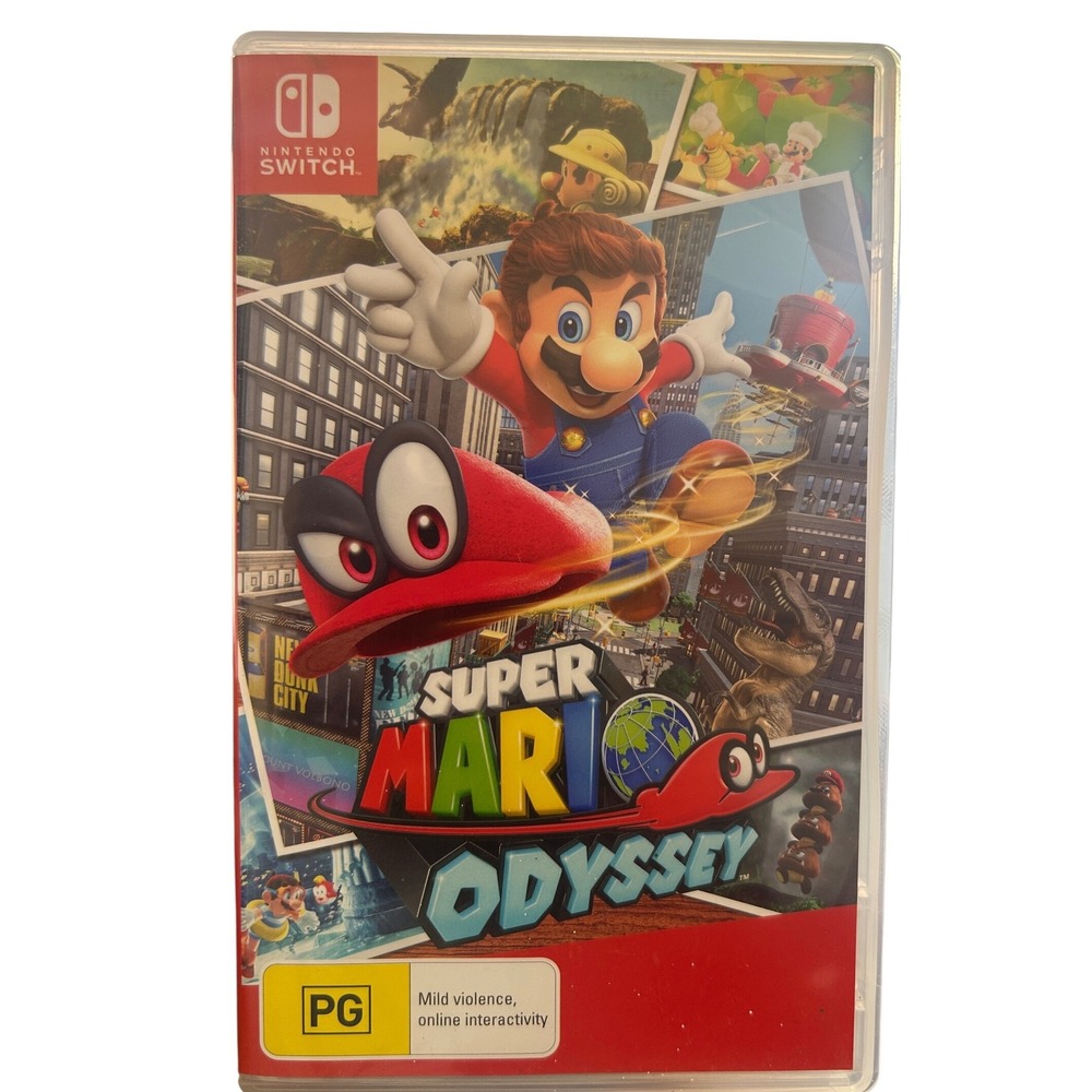 Super Mario Odyssey Nintendo Switch Australian PAL PG Rated Version Complete CIB
